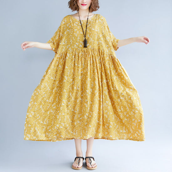 yellow cotton dress