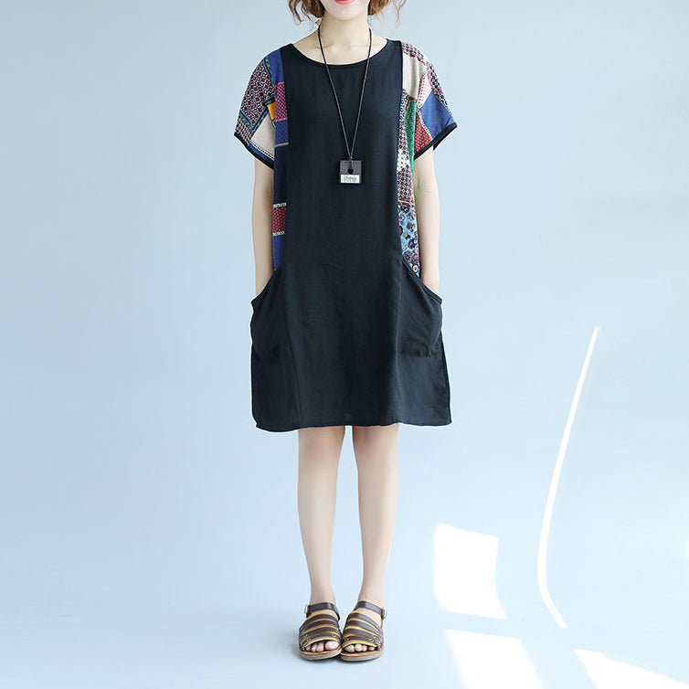 cotton shift dress with pockets