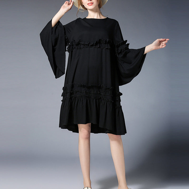 black linen dress plus size