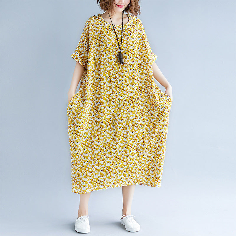 yellow cotton gown