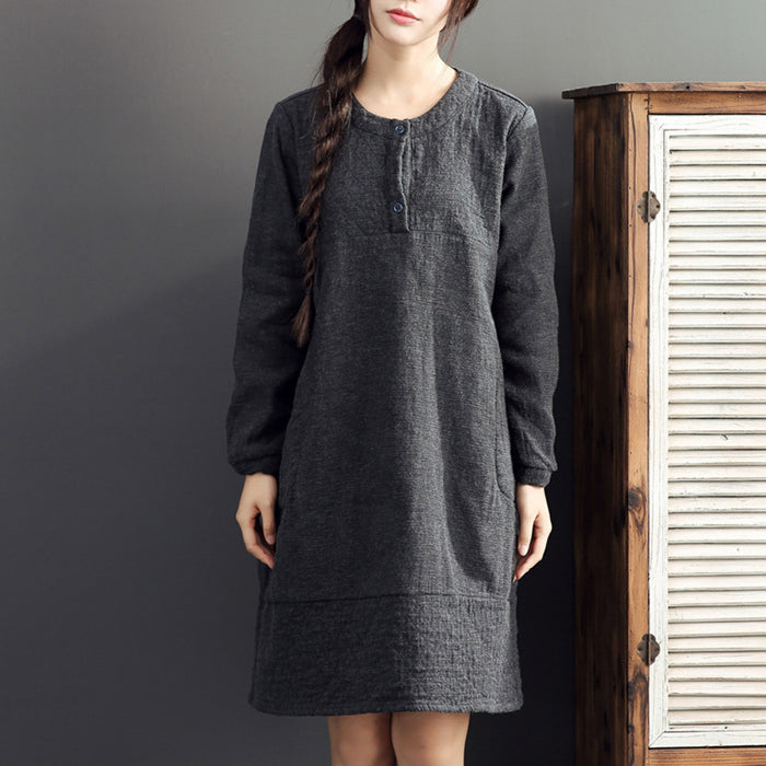 long sleeve mid dress