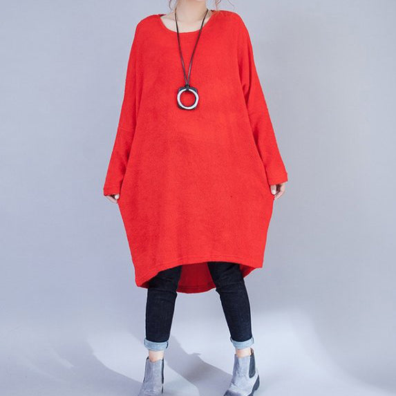 red sweater dress plus size