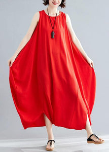 red harem jumpsuit