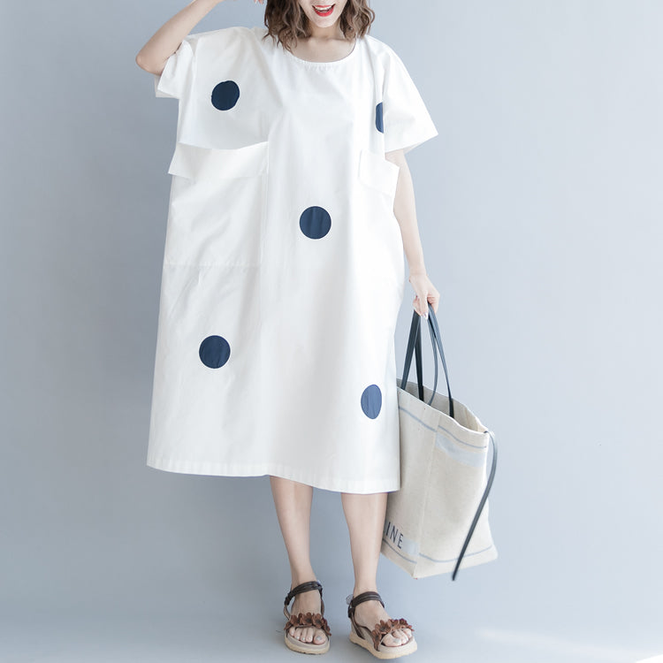 white cotton shift dress