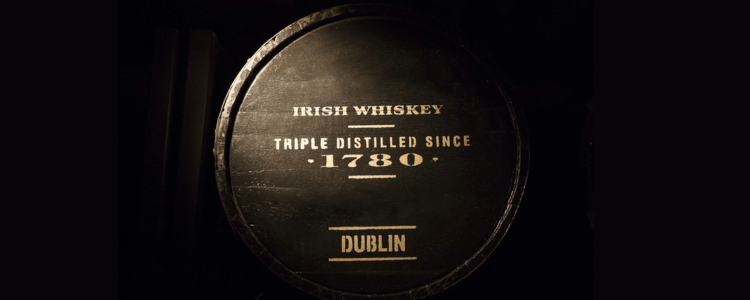 Barrel of Irish whiskey