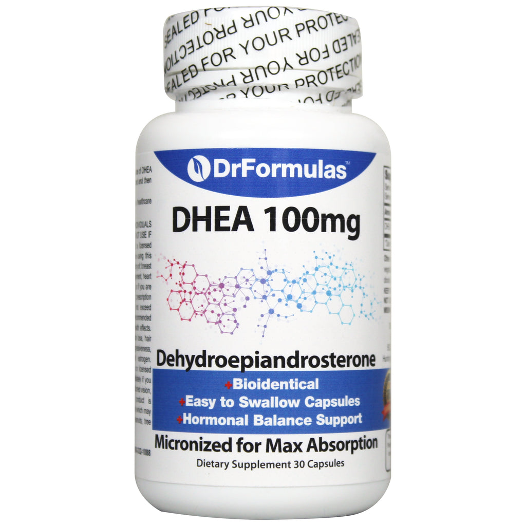 DrFormulas 100mg DHEA Dehydroepiandrosterone Booster for Women & Men