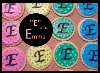 Letter E Cookie Stencil