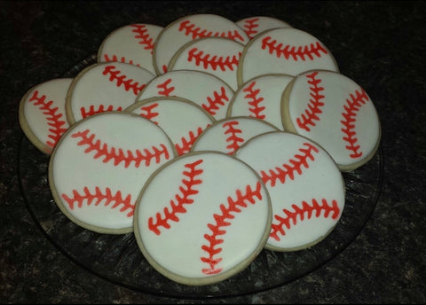 Baseball Cookie Stencil