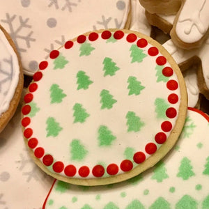 Christmas Tree Sprinkles Stencil - bakeartstencils