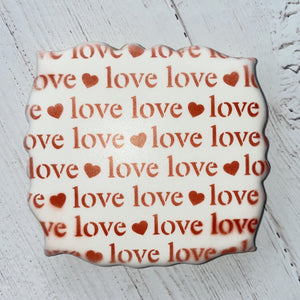 Love Heart Cookie Stencil - bakeartstencils