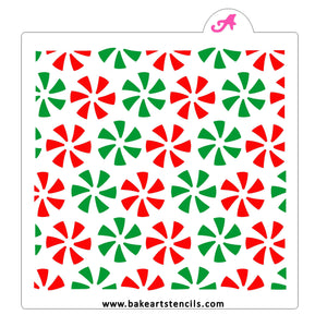 Modern Snowflake Pattern Stencil - bakeartstencils