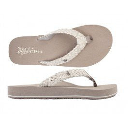 cobian women's braided bounce flip flops