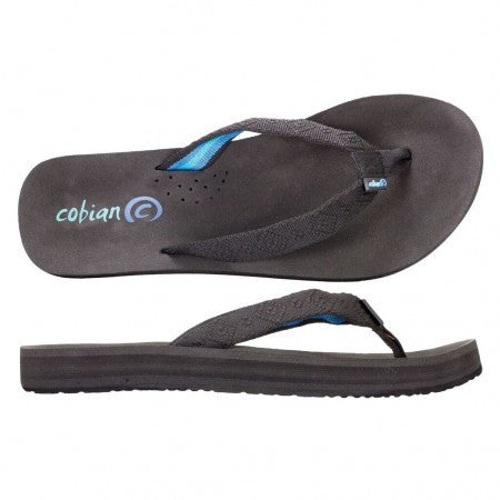 cobian black flip flops