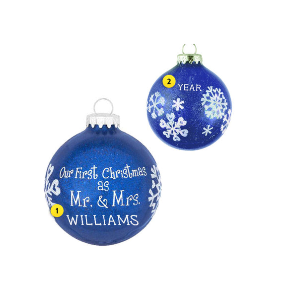 mr & mrs ornament