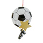 Soccer Ball with Star Ornament for Christmas Tree