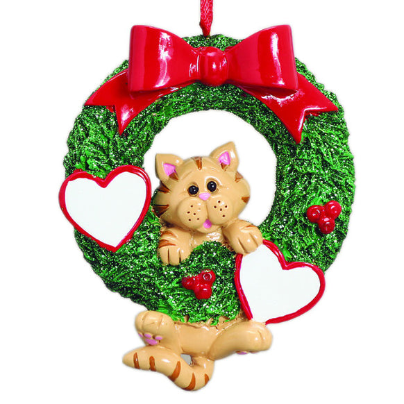 orange tabby cat ornament