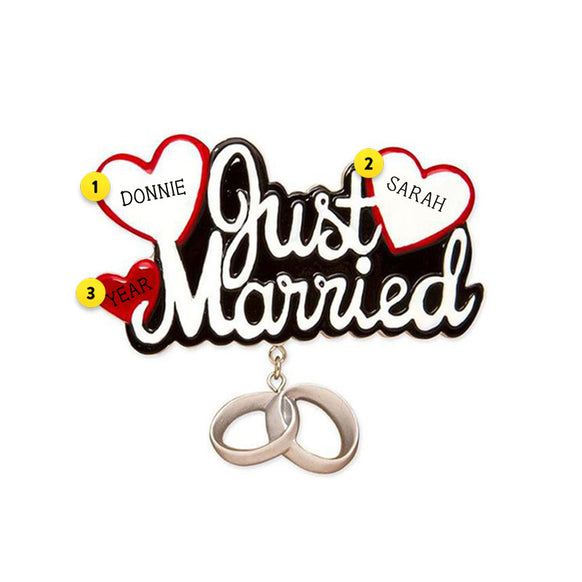 just married ornament