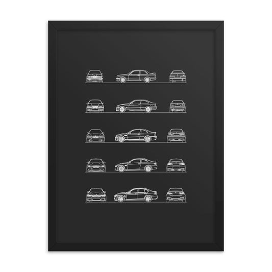  BMW M3 Evolution Art Poster Paper 40x60 inch : Handmade Products