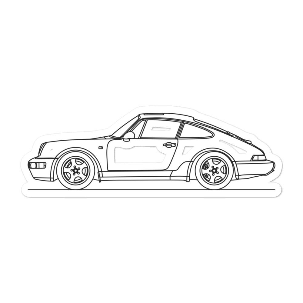 porsche outline