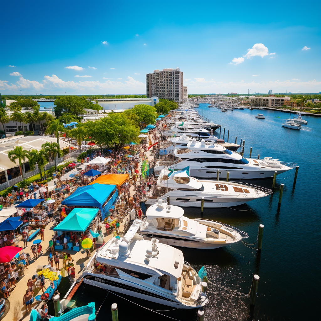 The 51st Annual Fort Myers Boat Show, taking place from November 9th to 12th, 2023, along the picturesque Caloosahatchee River in historic downtown Fort Myers.