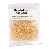 Ear Wires, Ball & Spring, Gold Color, 144 pc