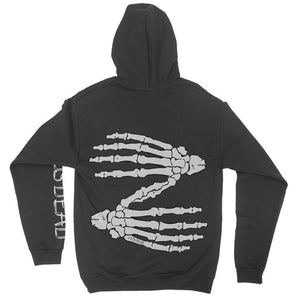 skeleton hands hoodie