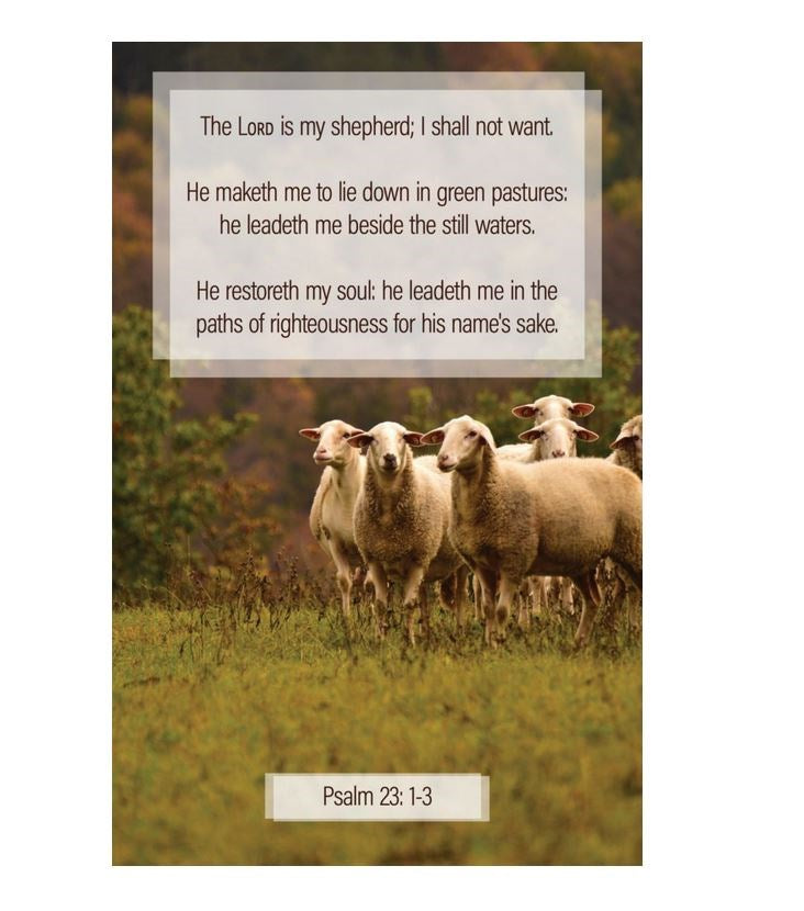 Bulletin-The Lord Is My Shepherd I Shall Not Want (Pack Of 100)