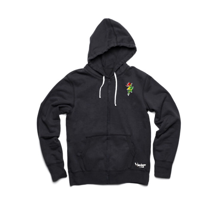 rose zip up hoodie