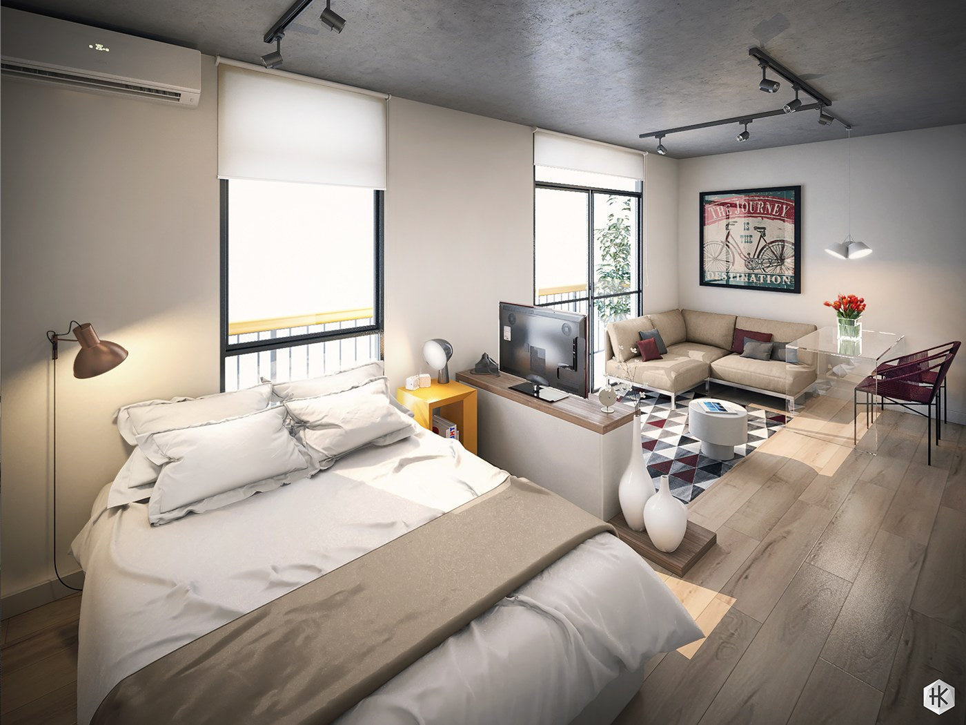 Compact and Cool: Studio Apartments - EMFURN.CA