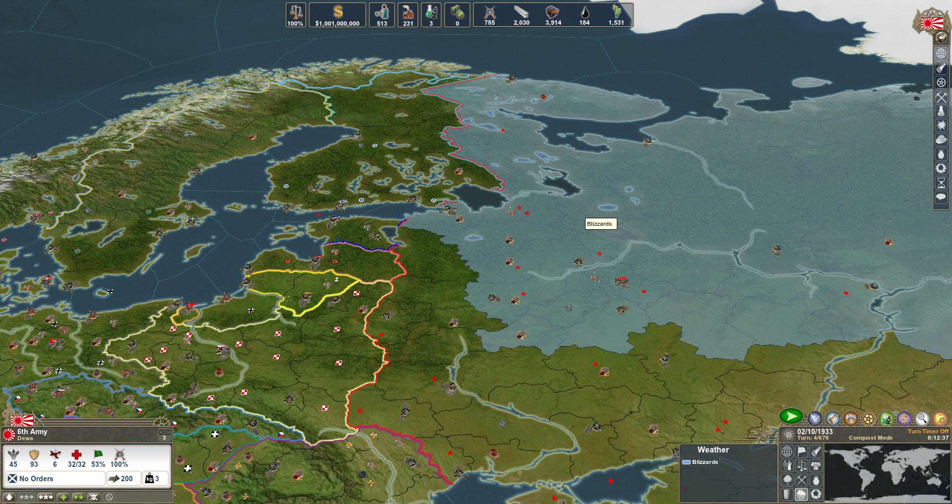 making history the second world war map