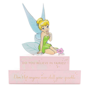 Disney Tinkerbell Do You Believe In Fairies Wooden Block Decorati The Sheep Shack Shop