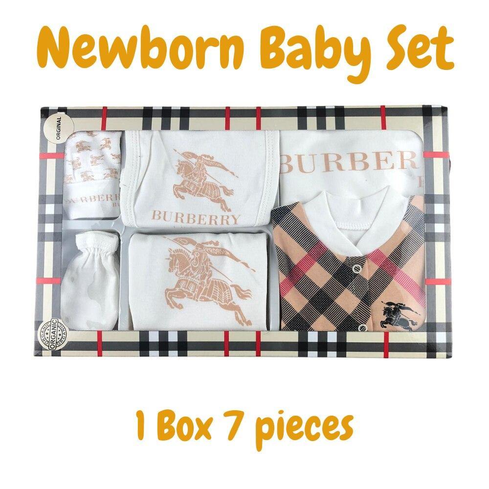 Ensemble Bebe Burberry Coffret Cadeau 7 Pieces Fashions Baby Boutique