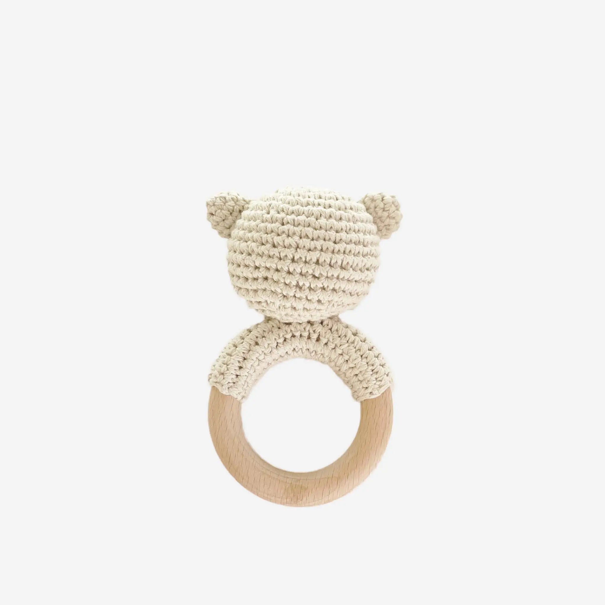 The Bear Crochet Baby Rattle/Teether