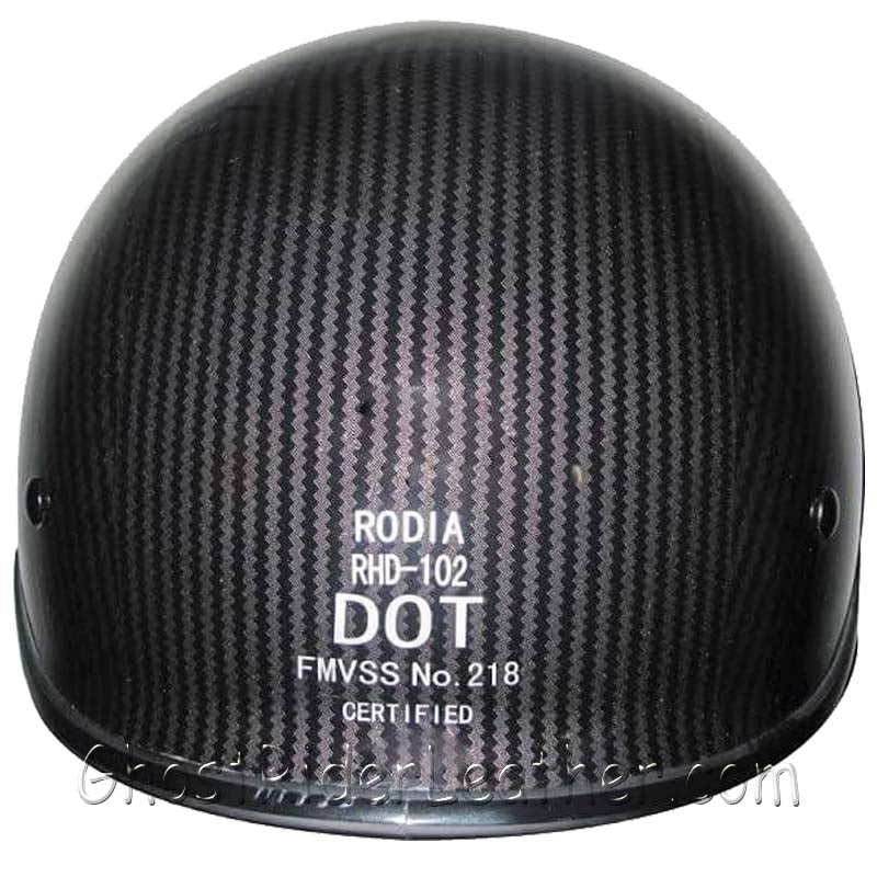 DOT Carbon Fiber LOOK Jockey Polo Motorcycle Shorty Helmet / SKU GRL-1 – Ghost Rider Leather