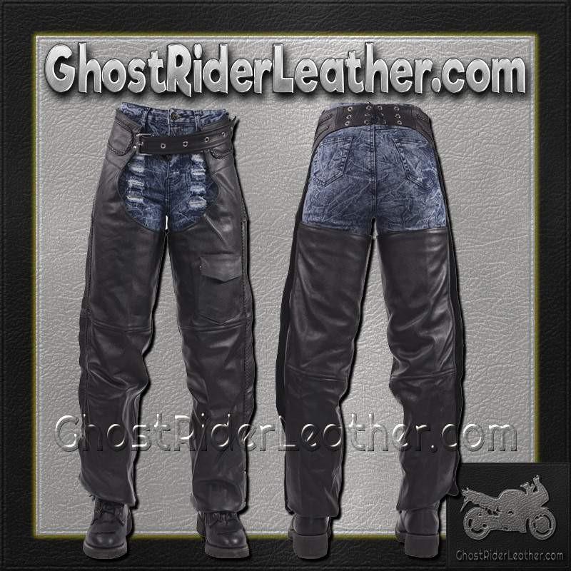 Leather Assless Chaps With Braid Design For Men Or Women Sku Grl C32 Ghost Rider Leather