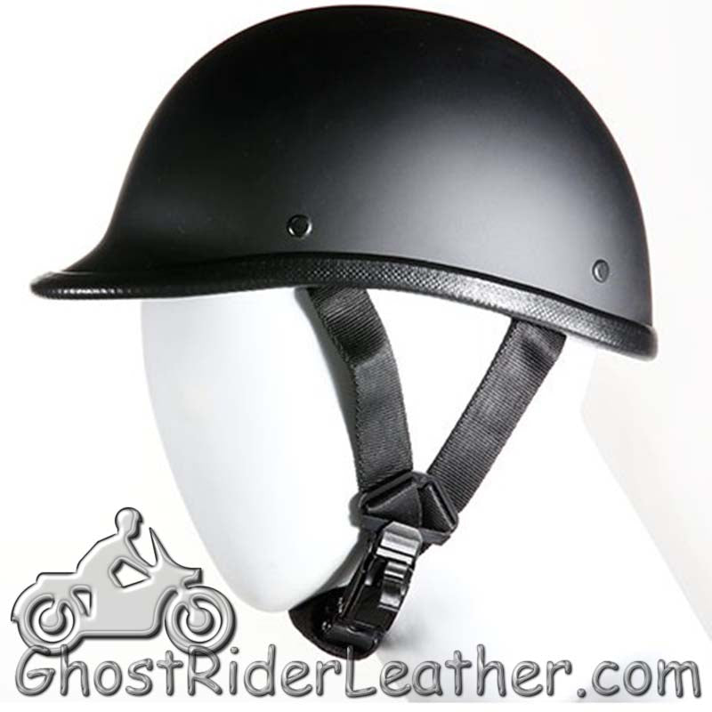 Jockey Polo Novelty Motorcycle Helmet Flat or Gloss Black SKU GRLH4