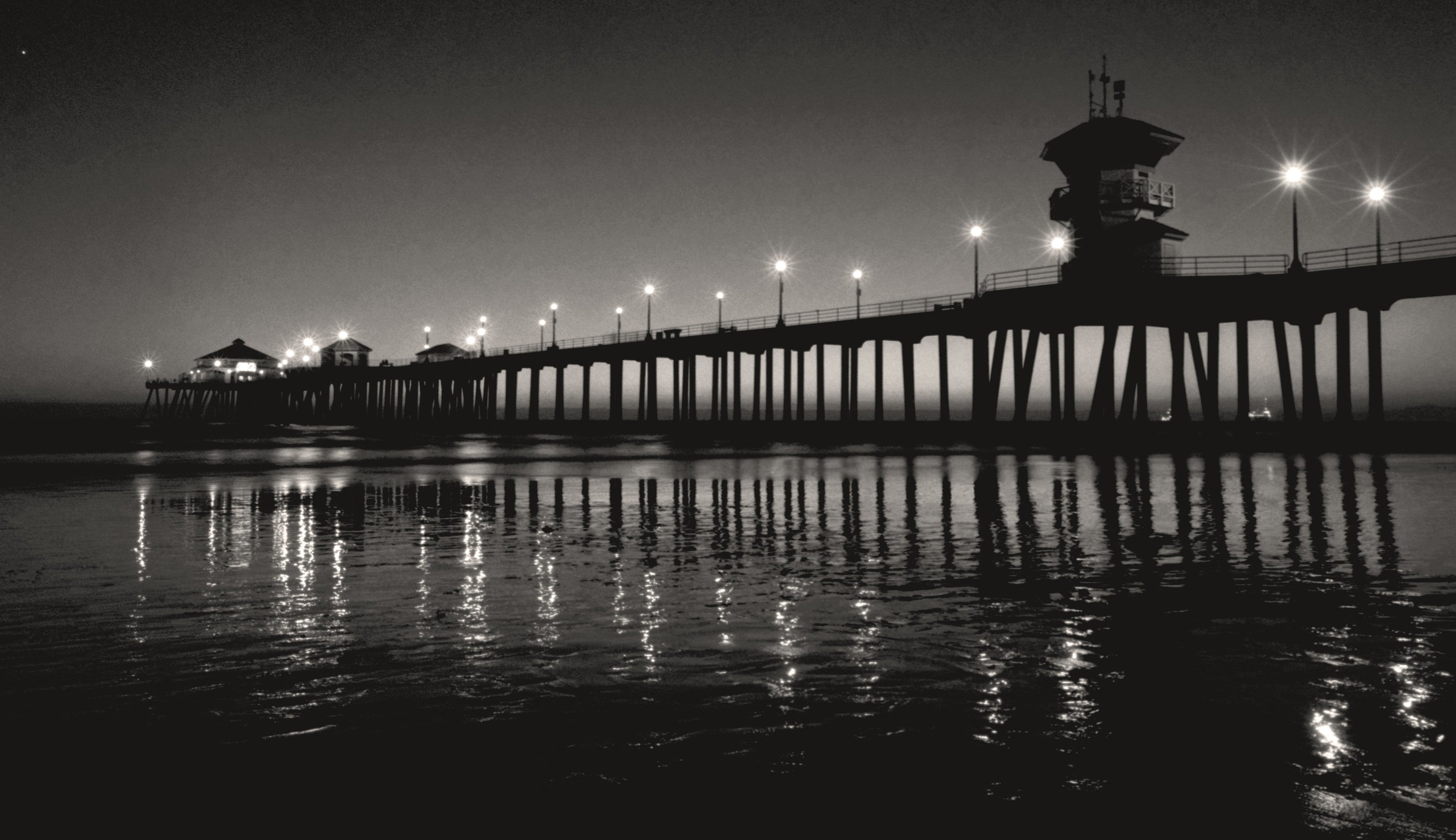 Huntington Beach Pier California Black And White Photography Fine Art Black And White Photography By The Andy Moine Company