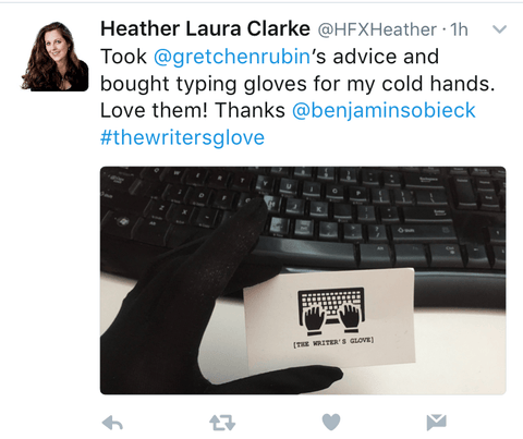 Gloves for typing on keyboard