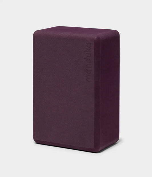 Manduka Adriene Recycled Foam Yoga Block - Elderberry Rock