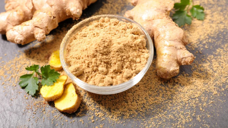 ginger root, slices and powder