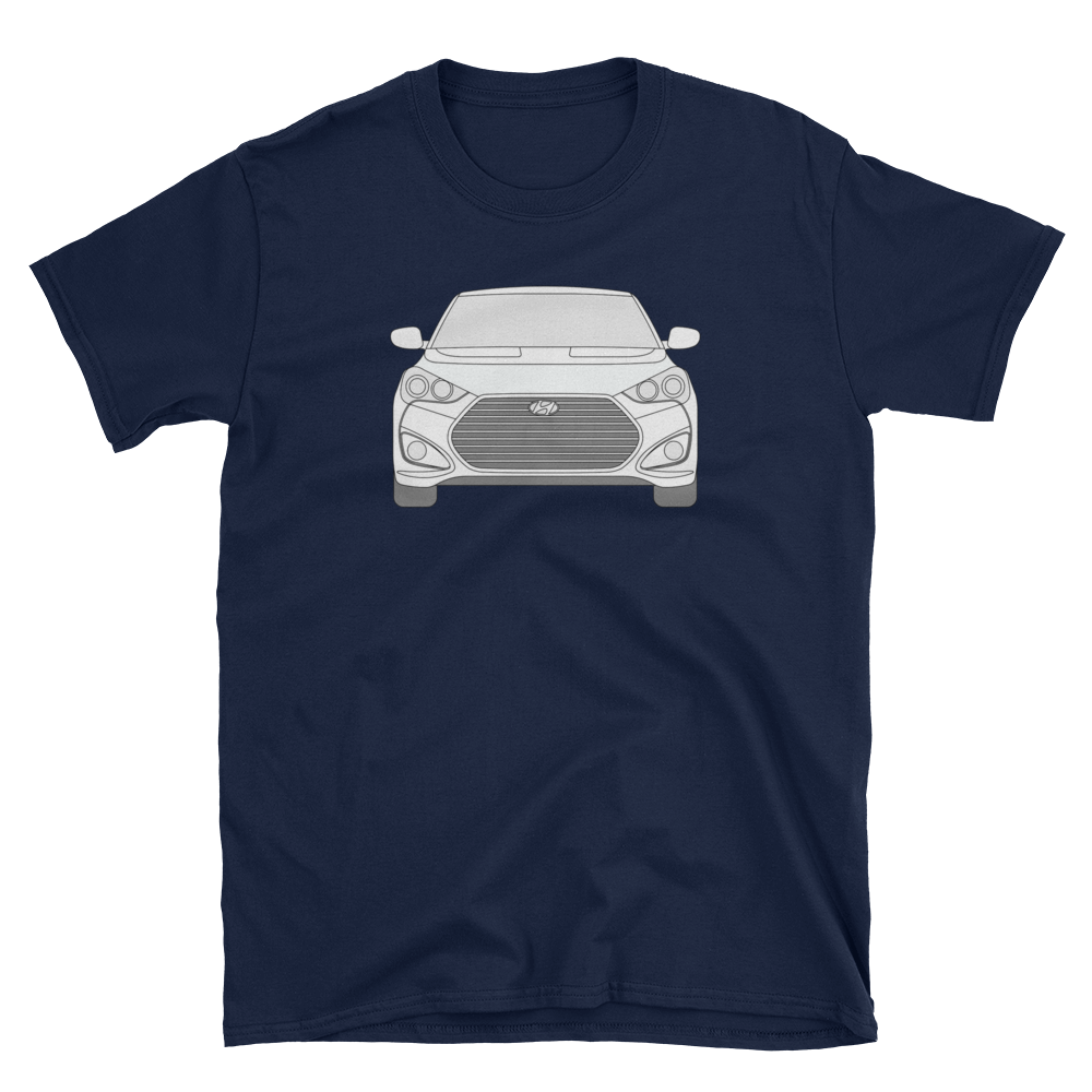 Download Veloster Line Art front and back t-shirt - The KDM Store