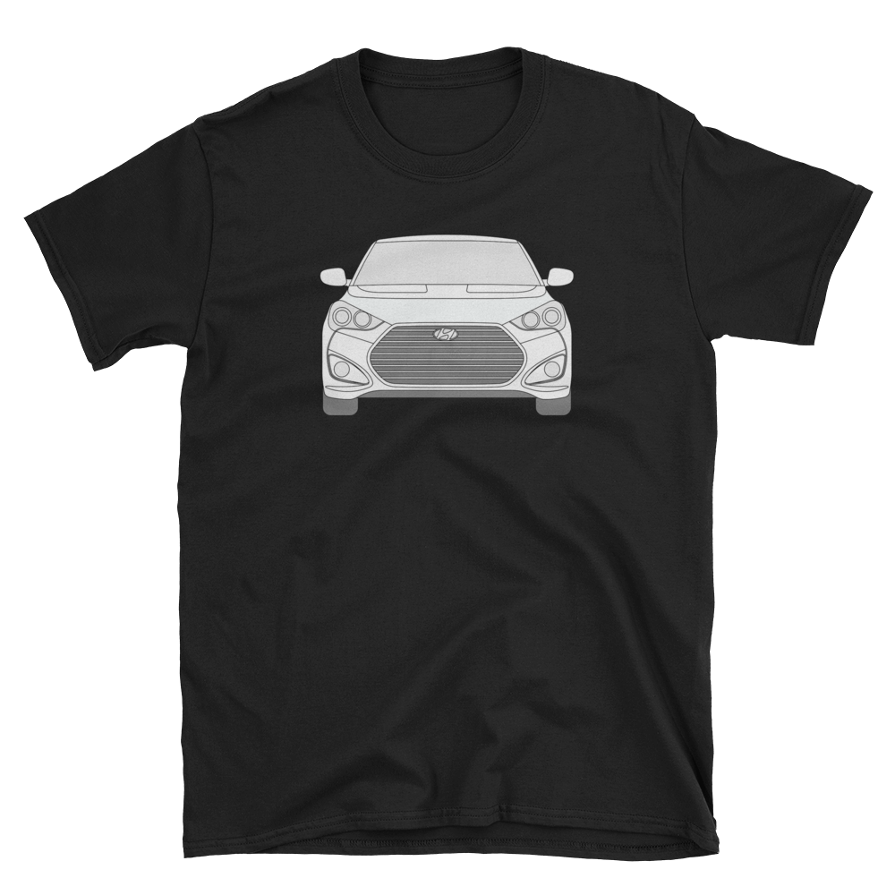 Download Veloster Line Art front and back t-shirt - The KDM Store