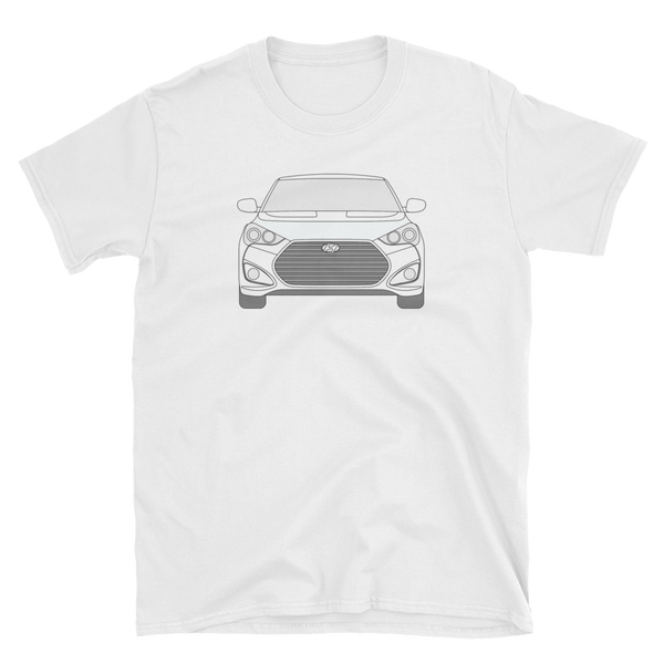 Download Veloster Line Art front and back t-shirt - The KDM Store