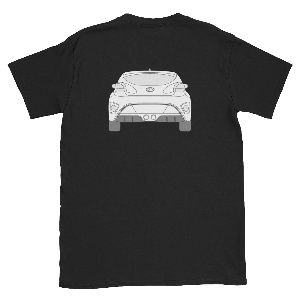 Download Veloster Line Art front and back t-shirt - The KDM Store
