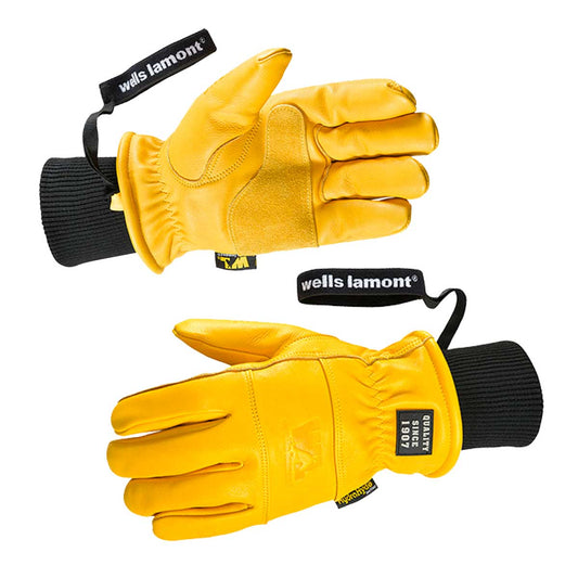 Wells Lamont COOLMAX - Guantes de trabajo con revestimiento de poliuretano  para hombre, medianos (499M), color gris