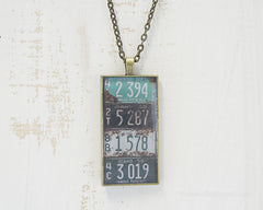 Idaho License Plate Necklace