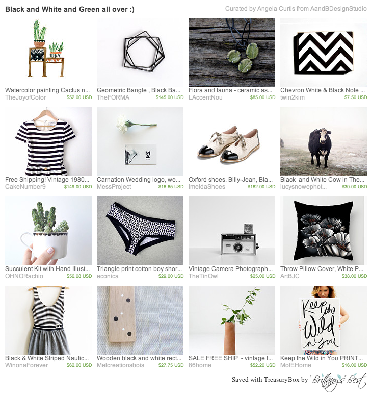 black-and-white-and-green-all-over