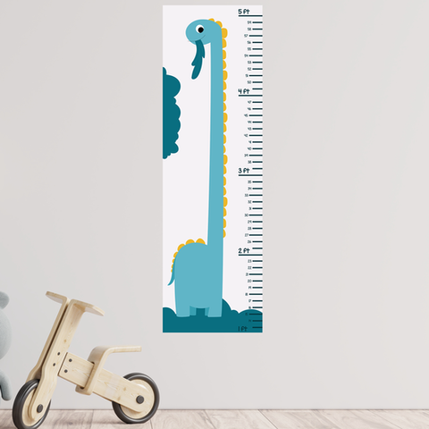 dinosaur growth chart decal