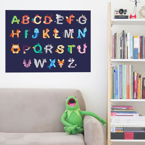 alphabet wall decal