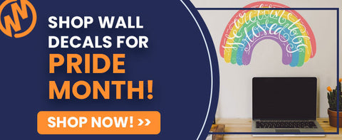 shop wall decals for pride month! shop now